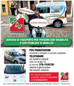 Servizio di trasporto per persone con disabilità o difficoltà motorie